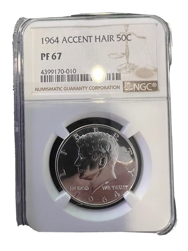 1964 Kennedy Half Dollar - NGC PF67 - Accented Hair With Stunning Mirror Cameo!