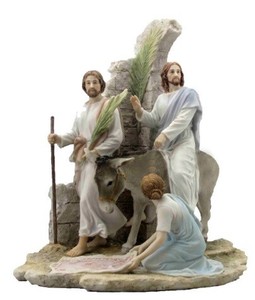 Jesus Enters Jerusalem on Palm Sunday Resin Statue | eBay