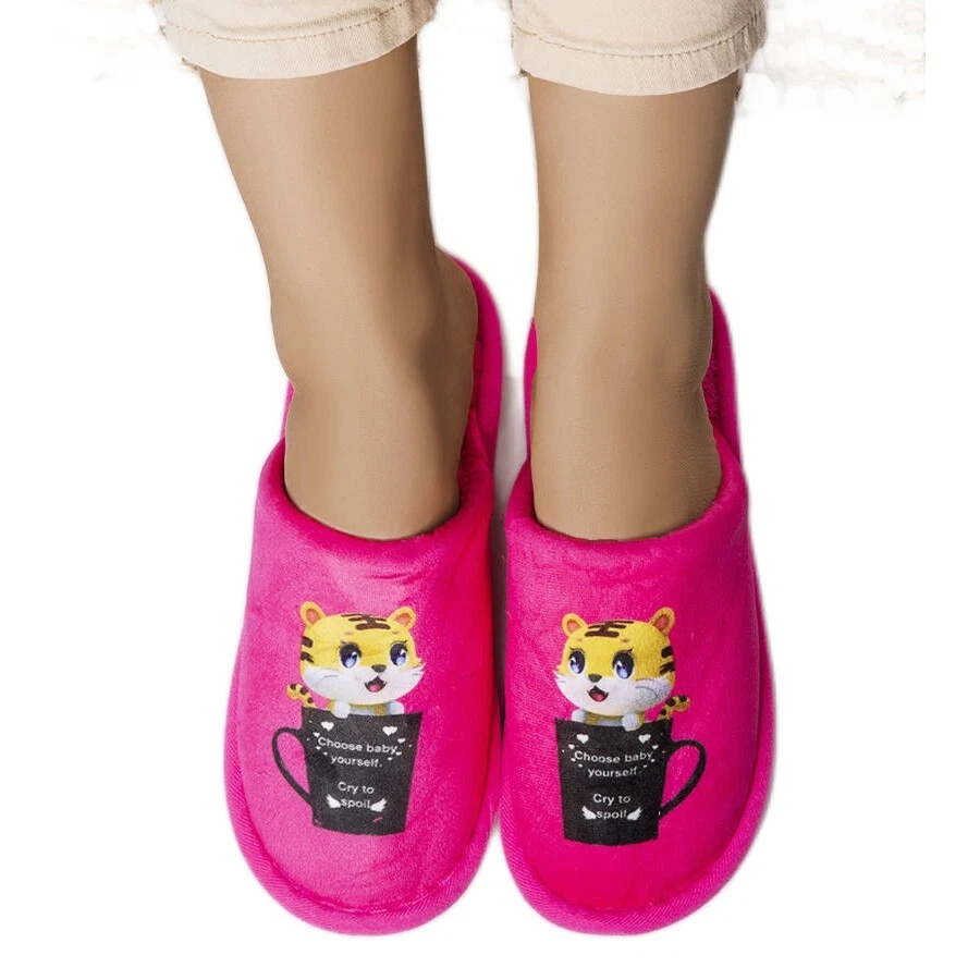 Neon pink slippers sale