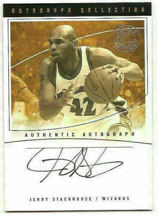 2003-04 FLEER FLAIR FINAL EDITION JERRY STACKHOUSE AUTOGRAPH COLLECTION #60/200