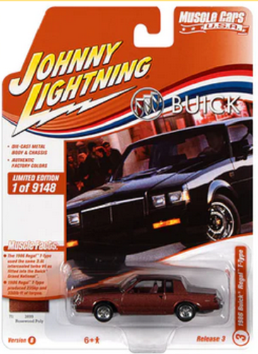 Johnny Lightning 1:64 Buick A.S.S NEU Grand National 1986 Brown Muscle Cars USA - Bild 2 von 2