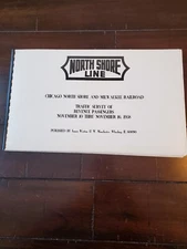 NORTH SHORE LINE PASSENGER TRAFFIC SURVEY PERFORMED IN NOV 1958