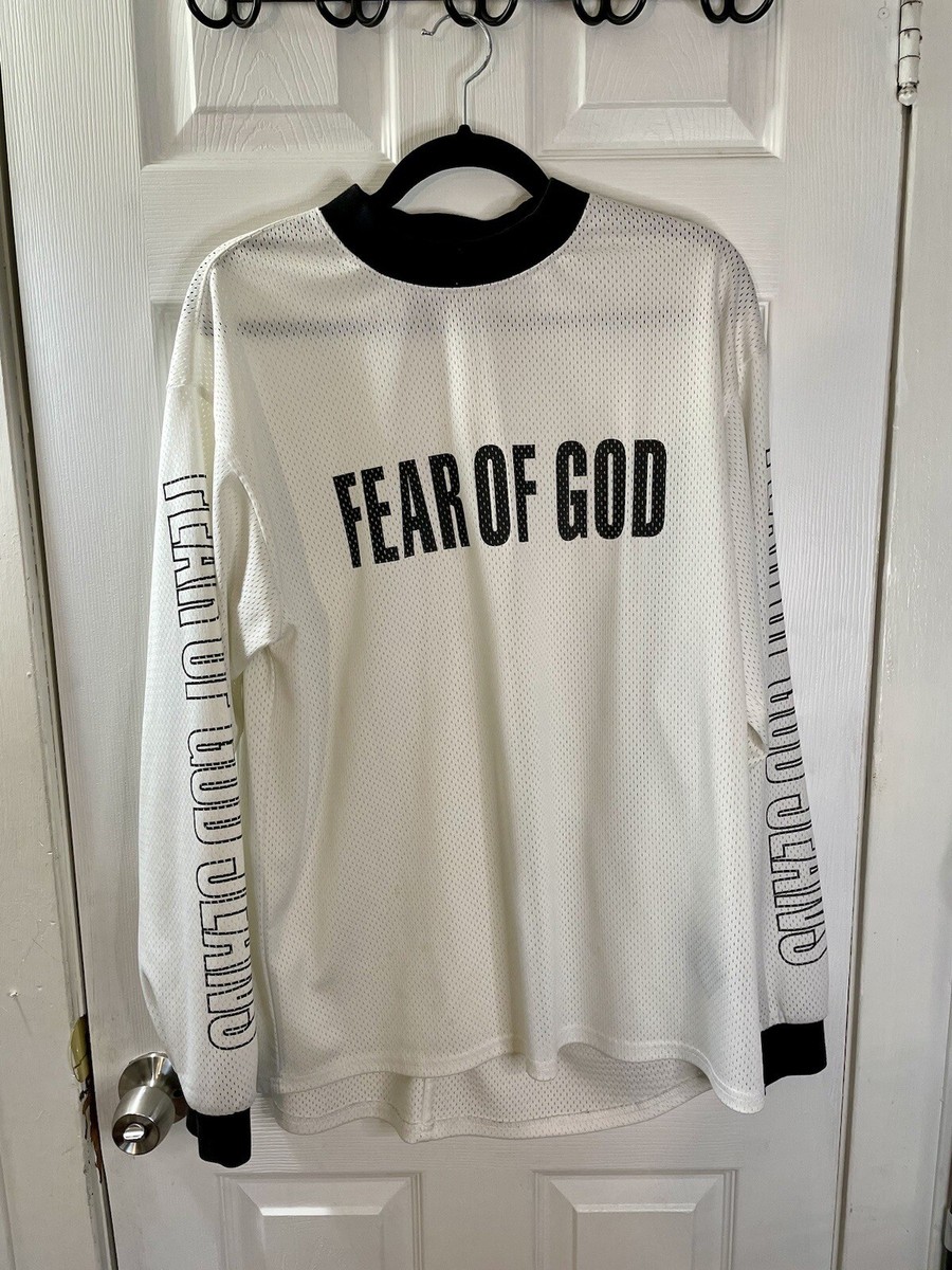 FEAR OF GOD FIFTH COLLECTION 2017 MESH MOTOCROSS JERSEY TAG SIZE S 