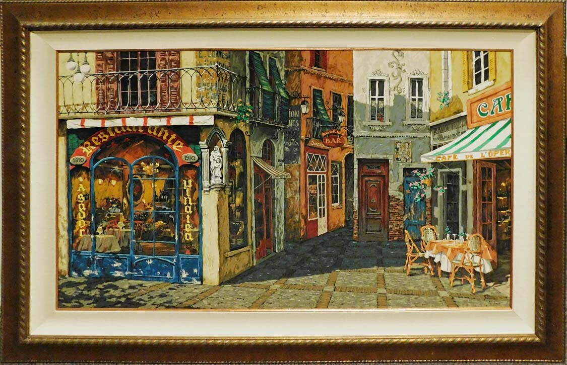 Viktor Shvaiko Plaza Del Correo Viejo Canvas HAND SIGNED FINE ART