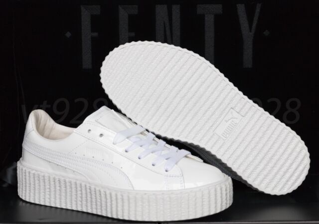 all white leather puma shoes