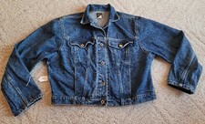 Lee MR Jean Jacket Women’s Medium M PATD 153438 Denim Trucker VTG USA Made 🇺🇸
