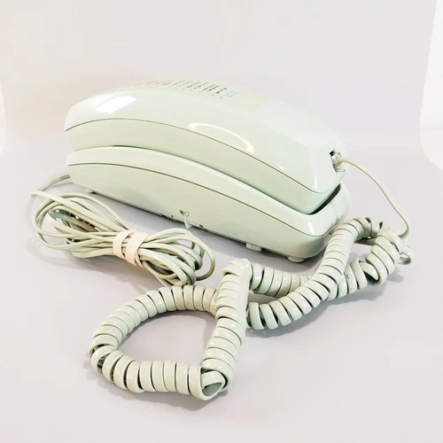Bell South Telephone Model #910 Touch Tone Large Numbers Sage Mint Green Tested 
