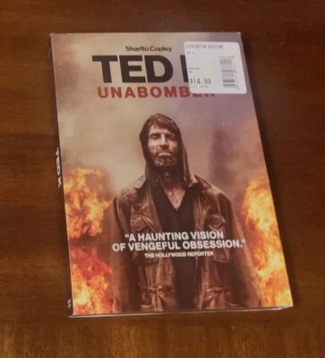 Brand New Sealed Ted K. (DVD, 2022) w/ Slipcover Sharlto Copley