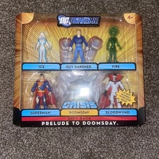 DC UNIVERSE 2009 MATTEL 3.75” PRELUDE TO DOOMSDAY INFINITE HEROES GIFT 6 PACK