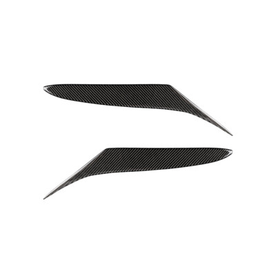 1 Pair Car Real Carbon Fiber Headlight Eyebrow Eyelid Trim For RX-8