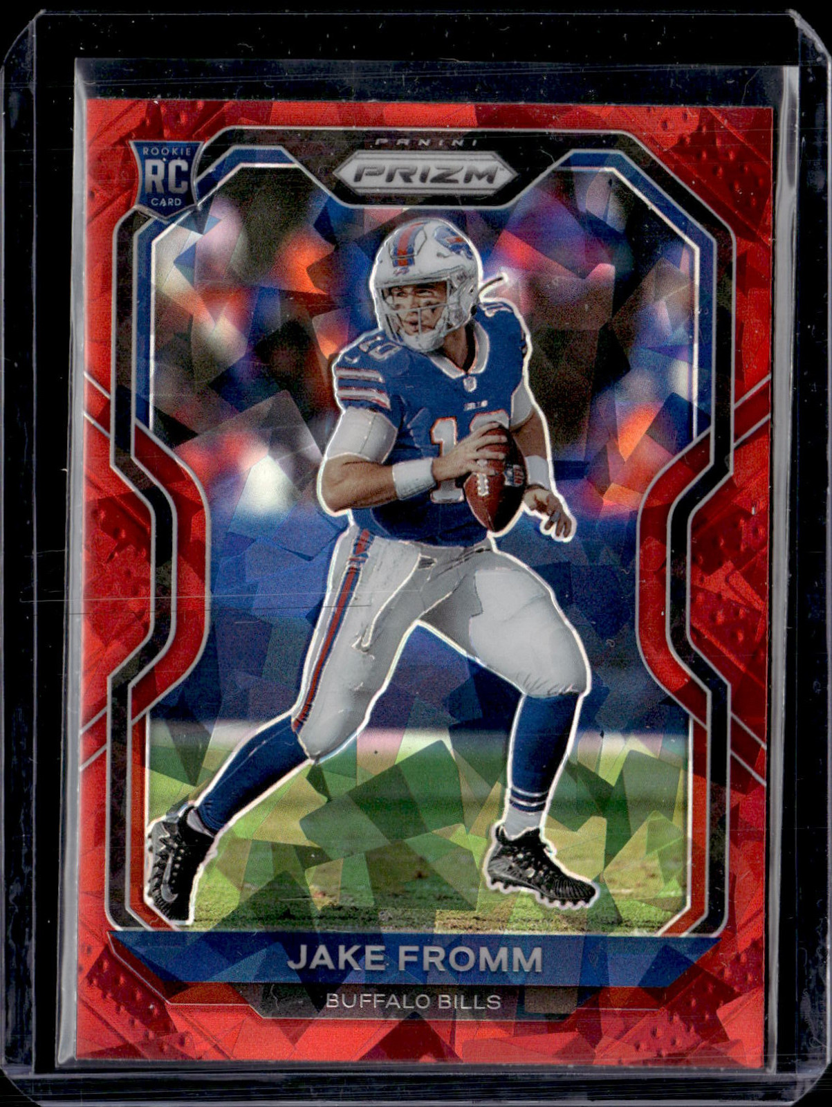 2020 Panini Prizm #310 Jake Fromm Rookie Red Cracked Ice Prizm Bills NM-MINT