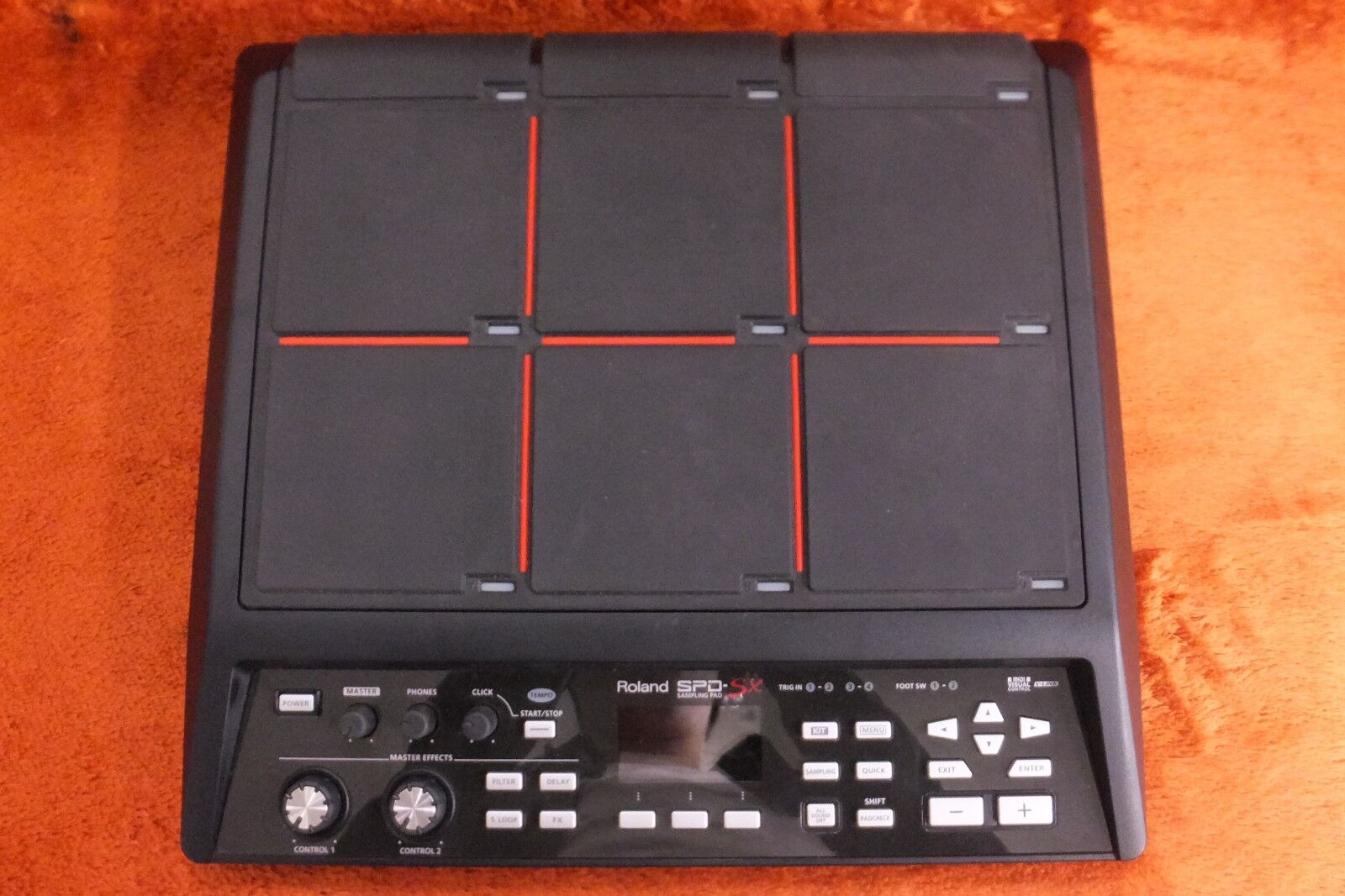 USED Roland SPD-SX Sampling Pad Digital Drum w/original soft case E9F0310  180608