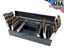 Norseman 118pc Metric Drill Bit Set HI-Molybdenum M7 1-13mm MADE in USA SP-118M