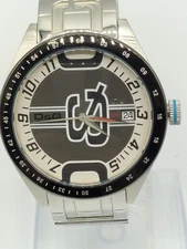 D&G Watch Black & White Date Display