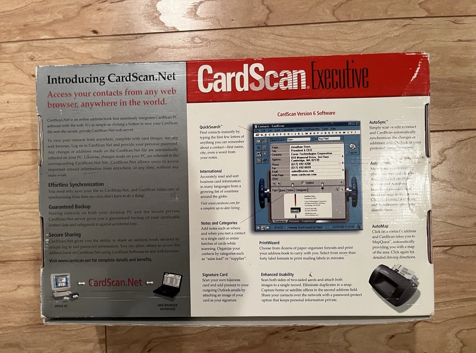CardScan Executive 700 Compact Business Card Scanner (CS-A07170-ENG) New SEALED - Image 3 of 4
