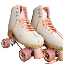 Roller Derby Women's Pixie Pink White Roller Skates - Size 7-10