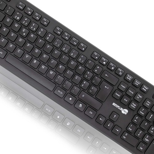 Set Maus E Tastatur Drahtlos Layout Qwerty Portuguese PT Schwarz M&K • Portugal - Bild 3 von 6