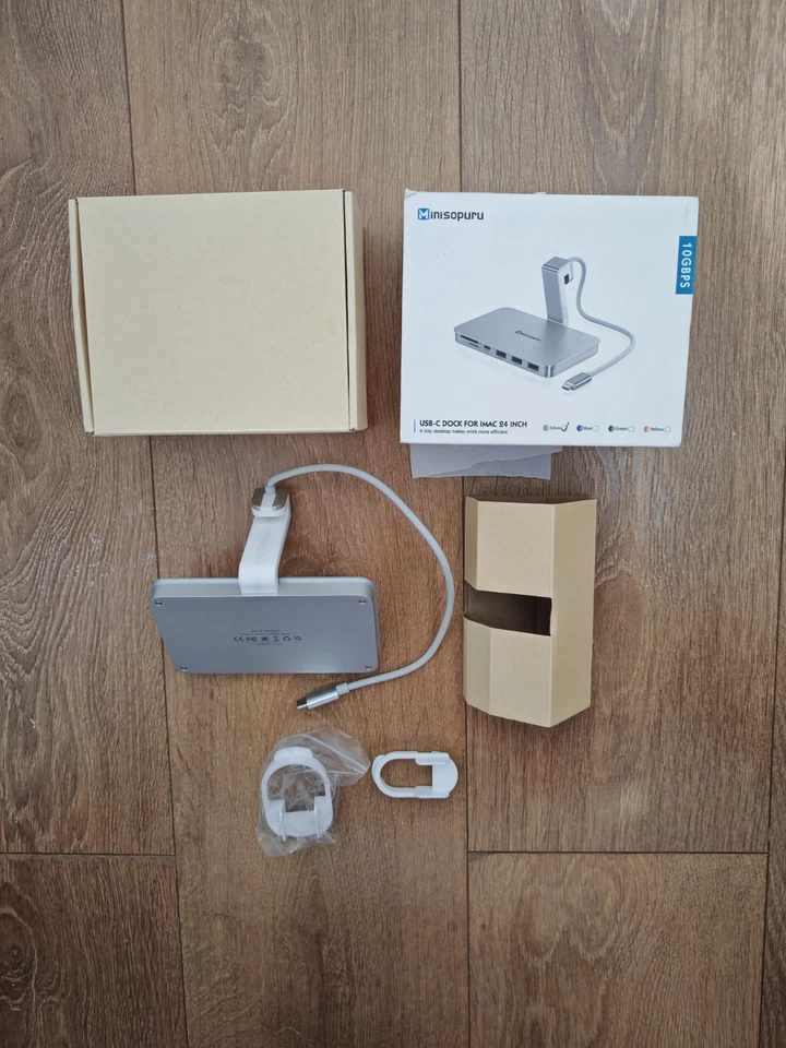 Minisopuru Silver USB C Dock for iMac 24 Inch MH802C - Image 2 of 4