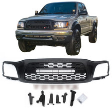 Front Bumper Grill Upper Grill For 2001-2004 Toyota Tacoma Matte Black