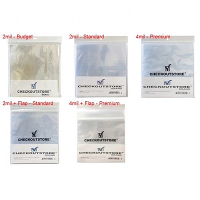 Clear Plastic OPP for 12'' Vinyl 33 RPM Records (Outer Sleeves) Lot