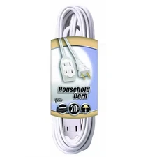 20 Ft. 16/2 SPT-2 Multi-Outlet (3) Indoor Light-Duty Extension Cord with Safety