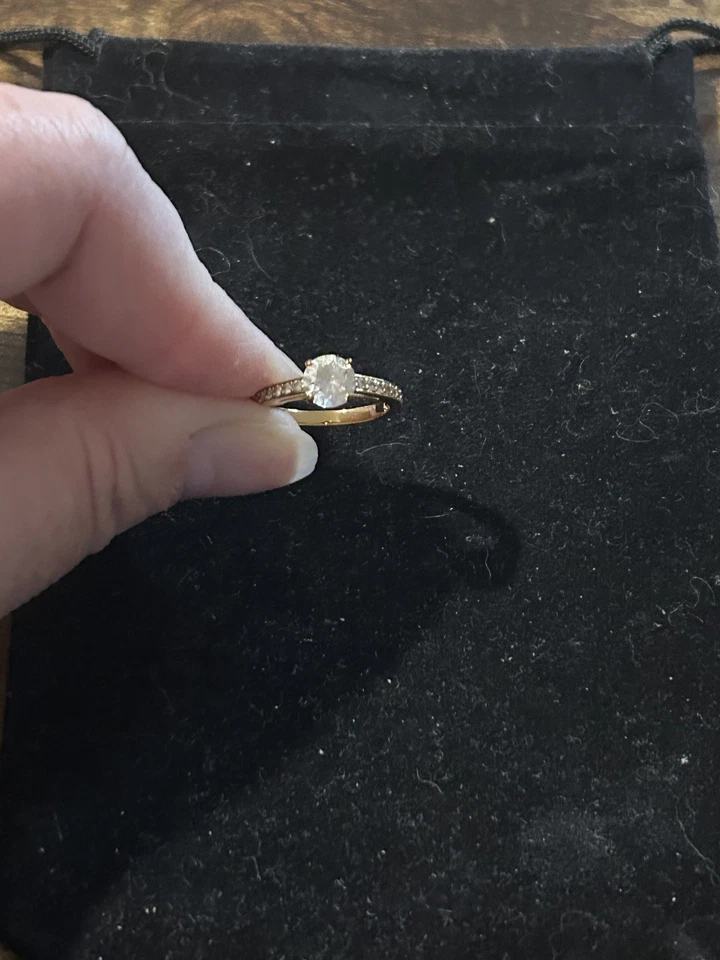 Помолвочное коктейльное кольцо Swarovski Clear Attract с покрытием из розового золота размер 52 (Великобритания L) - Изображение 3 из 4