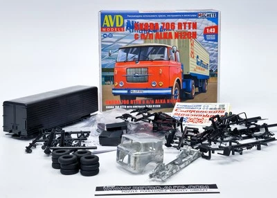 Škoda Liaz 706 RTTN Zugmaschine mit Sattelauflieger Alka N12CH AVD 1:43