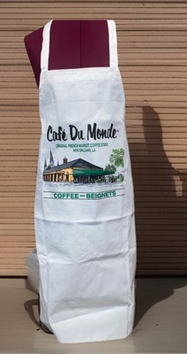 Cafe Du Monde Coffee Beignets French Market New Orleans Apron Kitchen CHEF Crisp