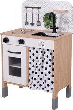 Teamson Kids Wooden Play Kitchen Pretend Play Kitchen with Interactive Role Play