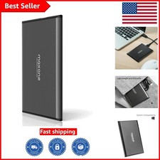 Charcoal Grey 500GB Ultra Slim External HDD - Plug & Play, USB 3.0 Compatible