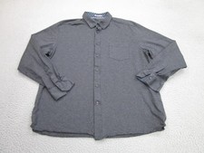 Ted Baker Shirt Mens XL Gray Long Sleeve Button Front Cotton Casual Dressy