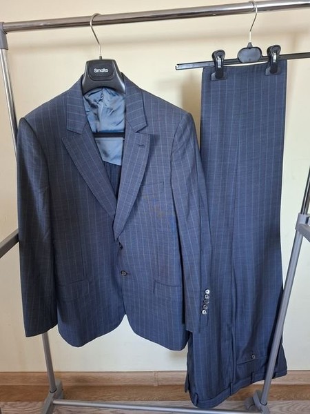 Men Smalto Suit Navy 42