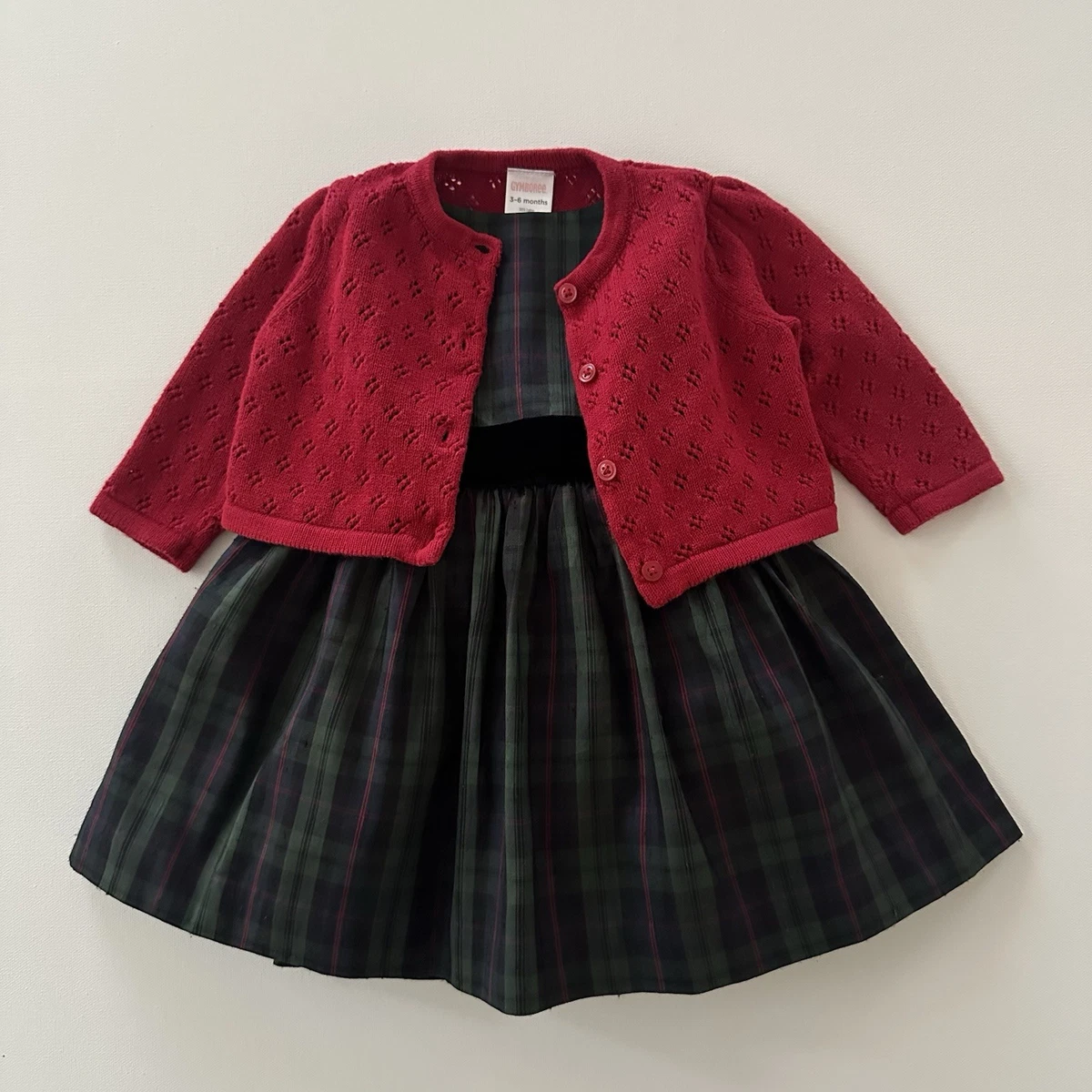 Robe Fille Gymboree Holiday Traditions Avec Barrettes - Tailles 3 à 18 Mois - Neuf Avec étiquettes