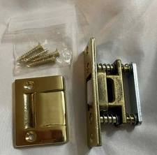 IDH by St. Simons Brass Double Ball Roller Catch Latch w/Strike Plate & Screws