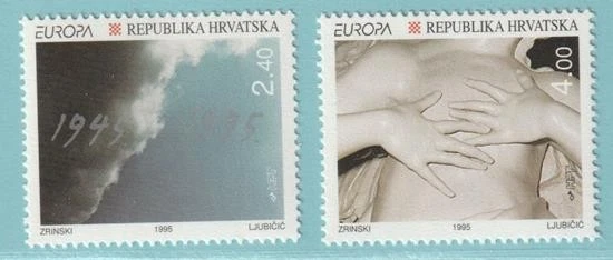 Kroatien 1995 ** postfrisch MiNr. 319-320 CEPT Frieden - Bild 1 von 1