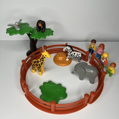 PLAYMOBIL1.2.3. City Life Wild Animal Enclosure Zoo Family Fun