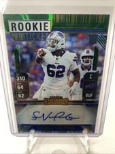 2024 Panini Contenders Rookie Ticket Green Sedrick Van Pran RC Auto BILLS No 229