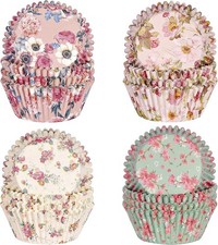 Floral Standard Cupcake Liners 400 Count Paper Baking Cups Disposable Cupcake