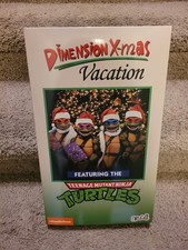 NECA Teenage Mutant Ninja Turtles Dimension X-Mas Vacation 4 Pack TMNT New Misb