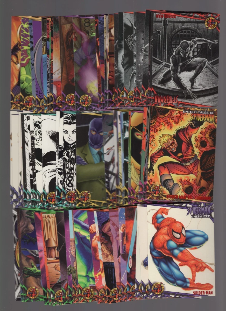 Fleer Ultra Spiderman In Complete Spider-Man Trading Card Sets for