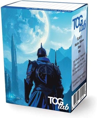 Gadget - Tgc Lab: 100 Bustine Protettive - Matte Colorate - Ultra Clear Blue/Bla