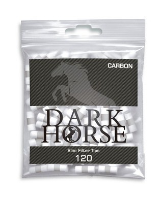 Dark Horse Slim Filter Tips Carbon Aktivkohle 6mm (5x 120 Stück -Packung)