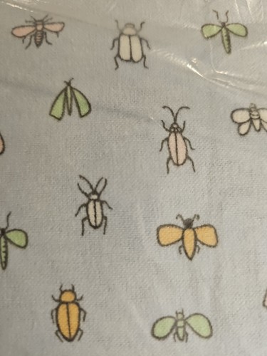 BOLT 8 YARD FLYING BUGS FLANNEL FABRIC SEWING RAG QUILT COTTON NURSERY - Picture 4 of 4