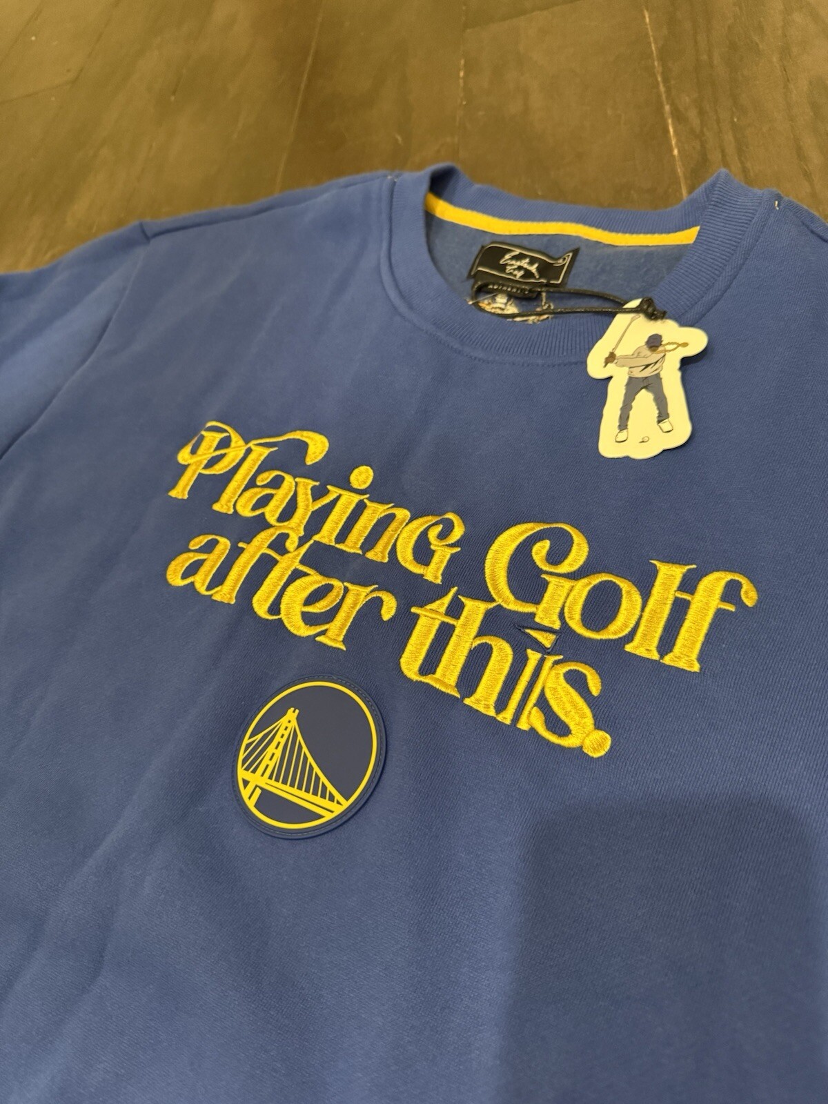 NWT Eastside Golf X NBA Golden State Warriors Crewneck Sweatshirt Size XL