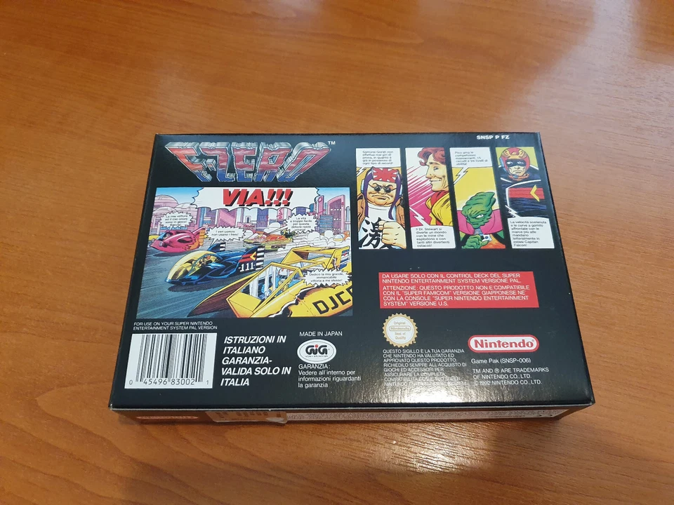 Super Nintendo SNES F-ZERO - PAL - RARE ITALIAN VERSION - NEW - Image 4 of 4