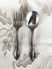 Oneida Community Stainless Chateau Baby/Toddler Feeding Spoon  Fork Flatware