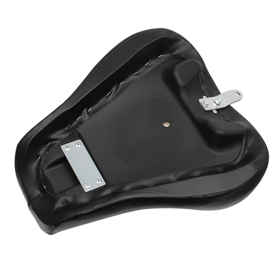 Black Front Driver Rider Solo Seat For Harley Sportster 883 1200 72 48 1983-2003 - Image 4 of 4