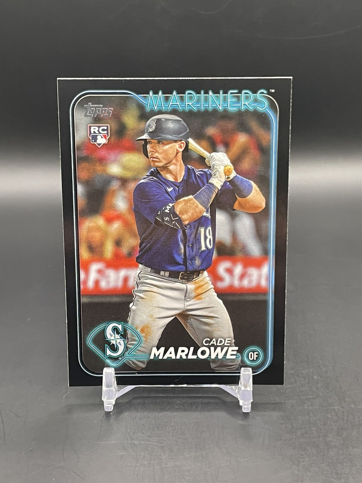 2024 Topps Series 1 Cade Marlowe # /73 RC Black Border Rookie #286 Mariners A1