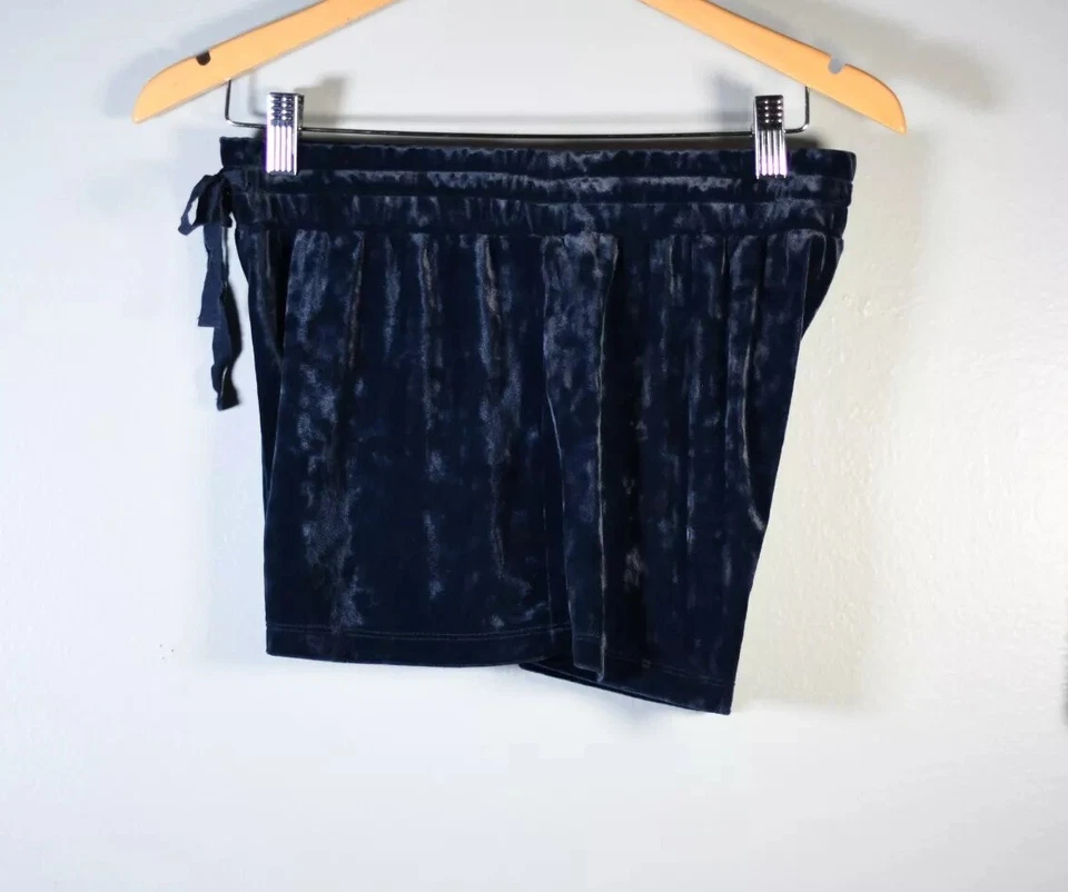 Aerie Azul Terciopelo Loungewear Pantalones Cortos Mujer Talla S Foto 4 de 4
