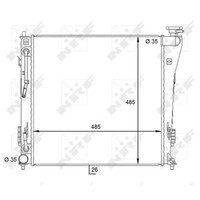 KüHler WasserküHler MotorküHler Passend FüR Hyundai I40 CW VF 1.7 Crdi